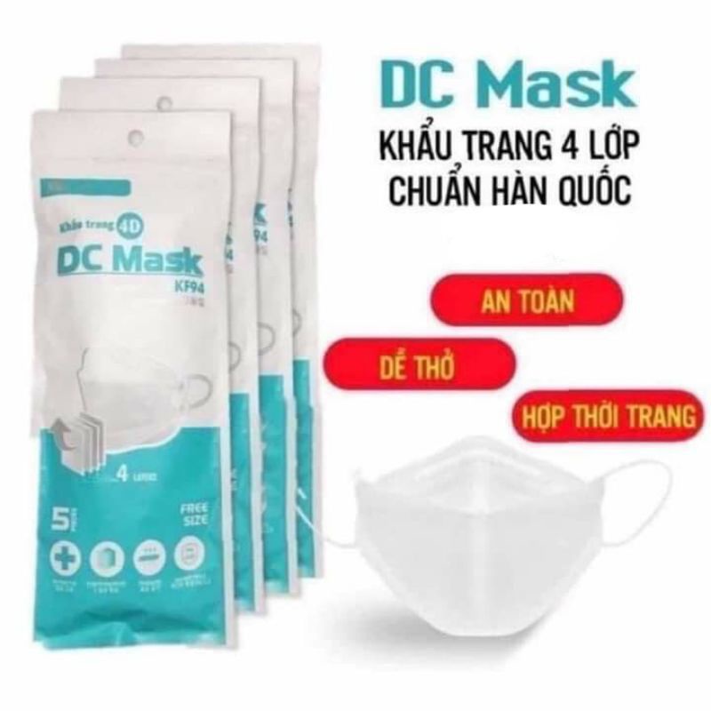 khẩu trang kf94 DC Mark  10/cái ( thùng 300 gói)