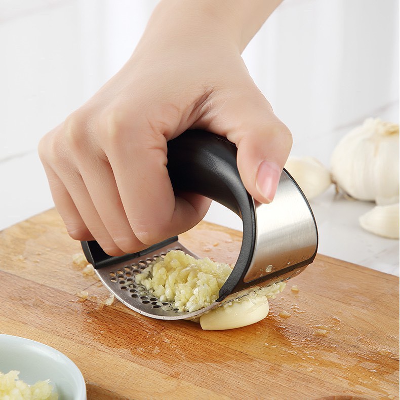 Dụng Cụ Ép Bằm Nghiền Tỏi Gừng Tiện Lợi Cho Nhà Bếp Chất Liệu Thép Không Gỉ Garlic Press