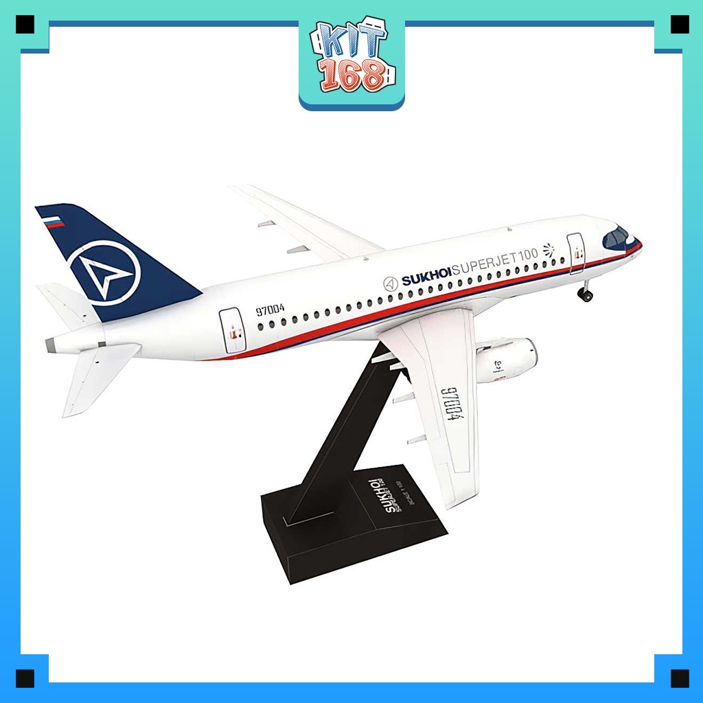 Mô hình giấy Máy bay Sukhoi Superjet 100