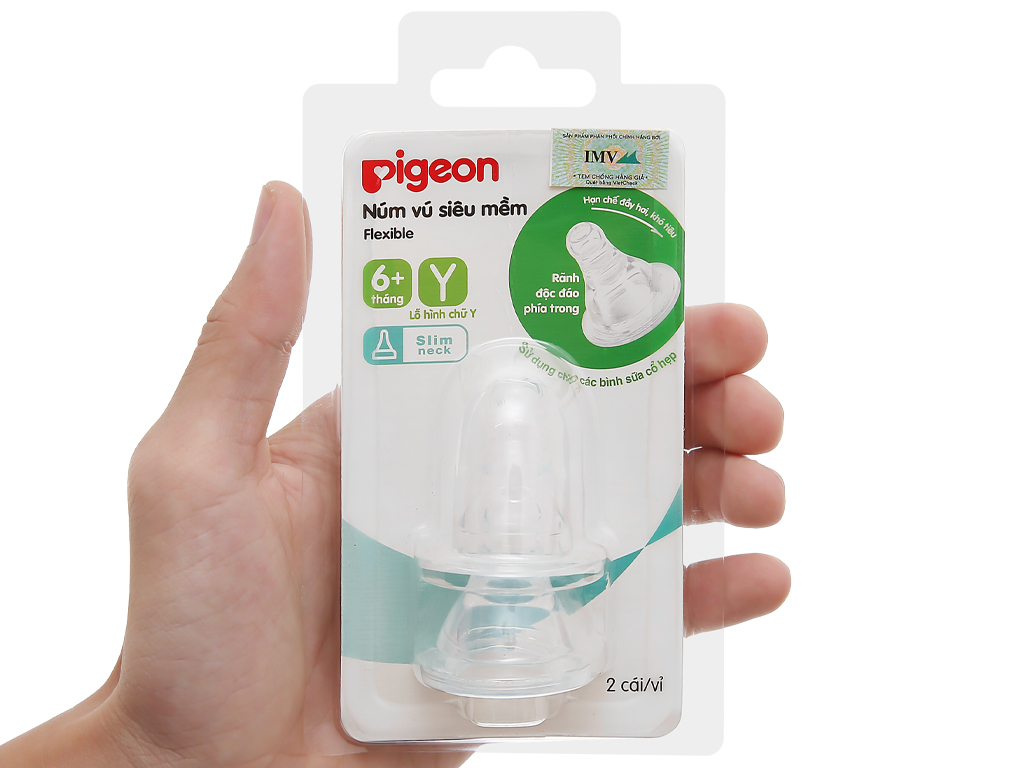 [HCM]Núm Ty Thay Bình Cổ Hẹp Pigeon Siêu Mềm Đủ Size S/M/L/Y