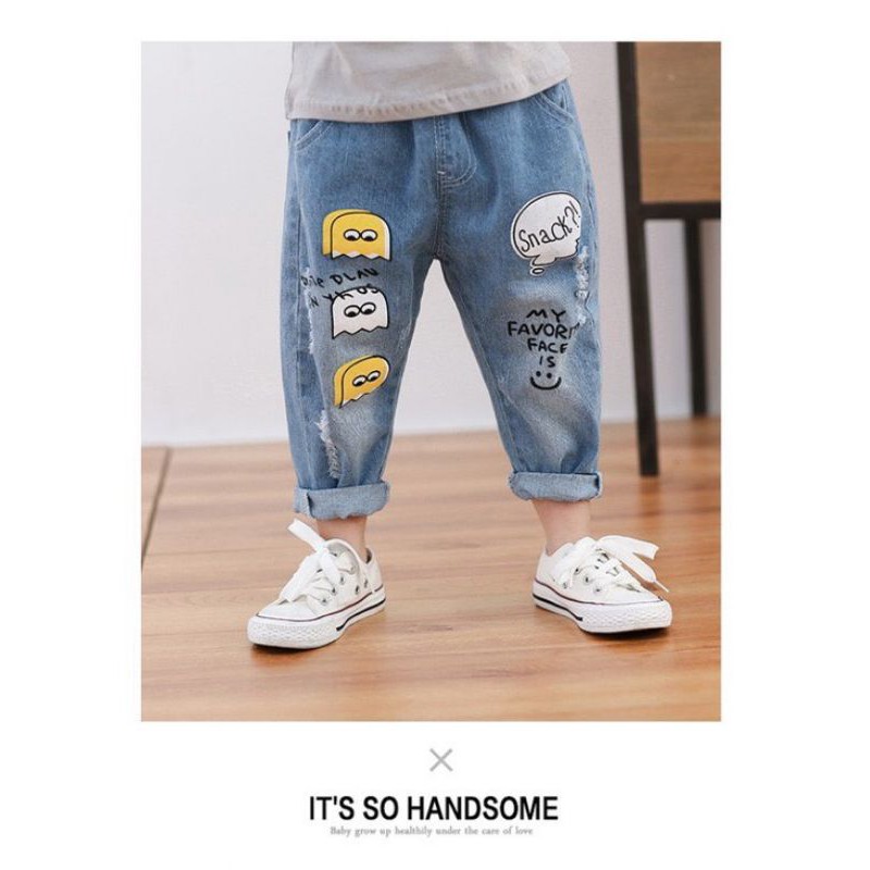 Sale!!! quần jeans rách snack cho bé 10-23kg