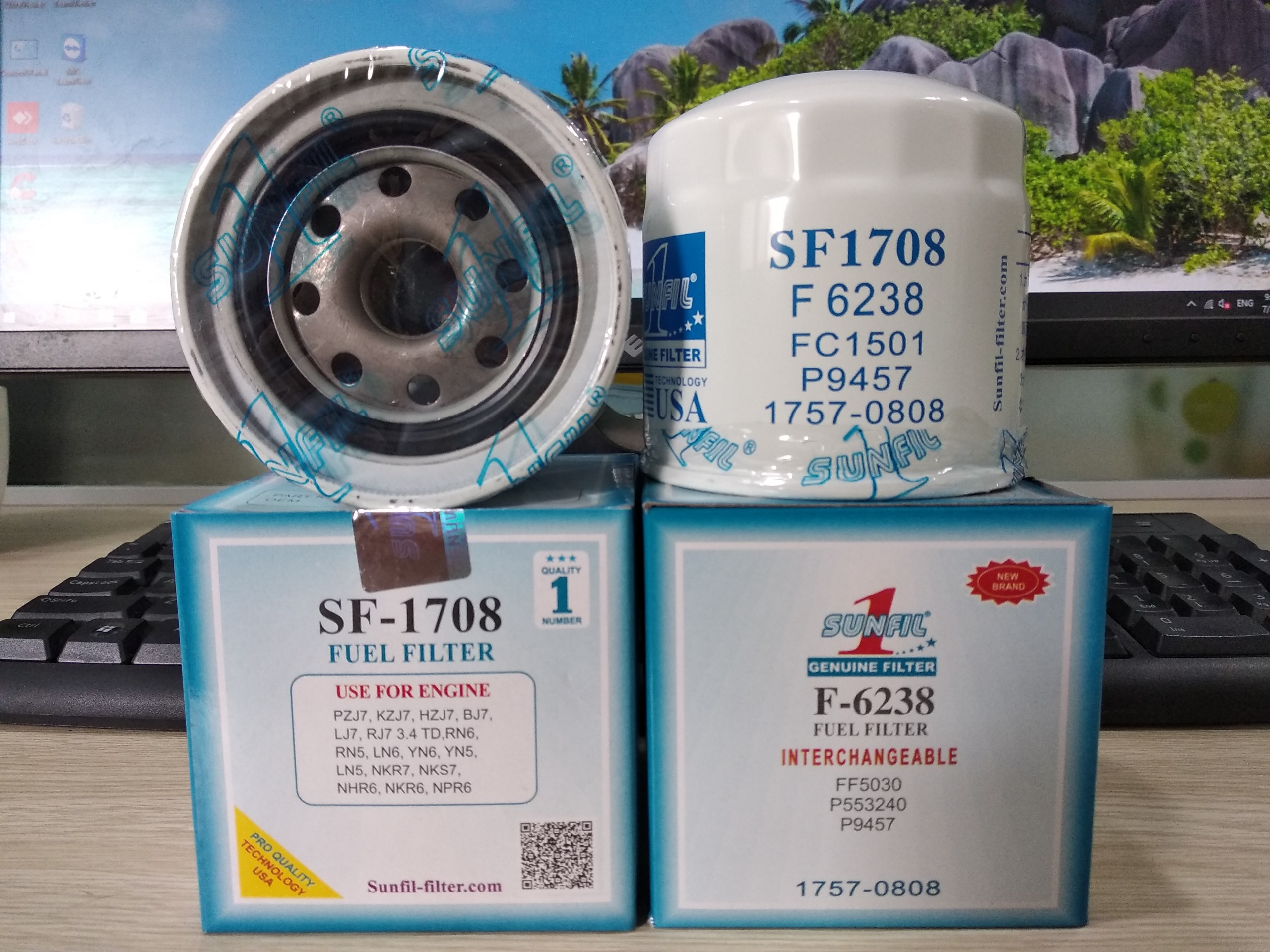 HCM - Lọc dầu nhiên liệu ISUZU HI-LANDER ISUZU TẢI 1T2-2T5-3T5-5T , SUNFIL 1