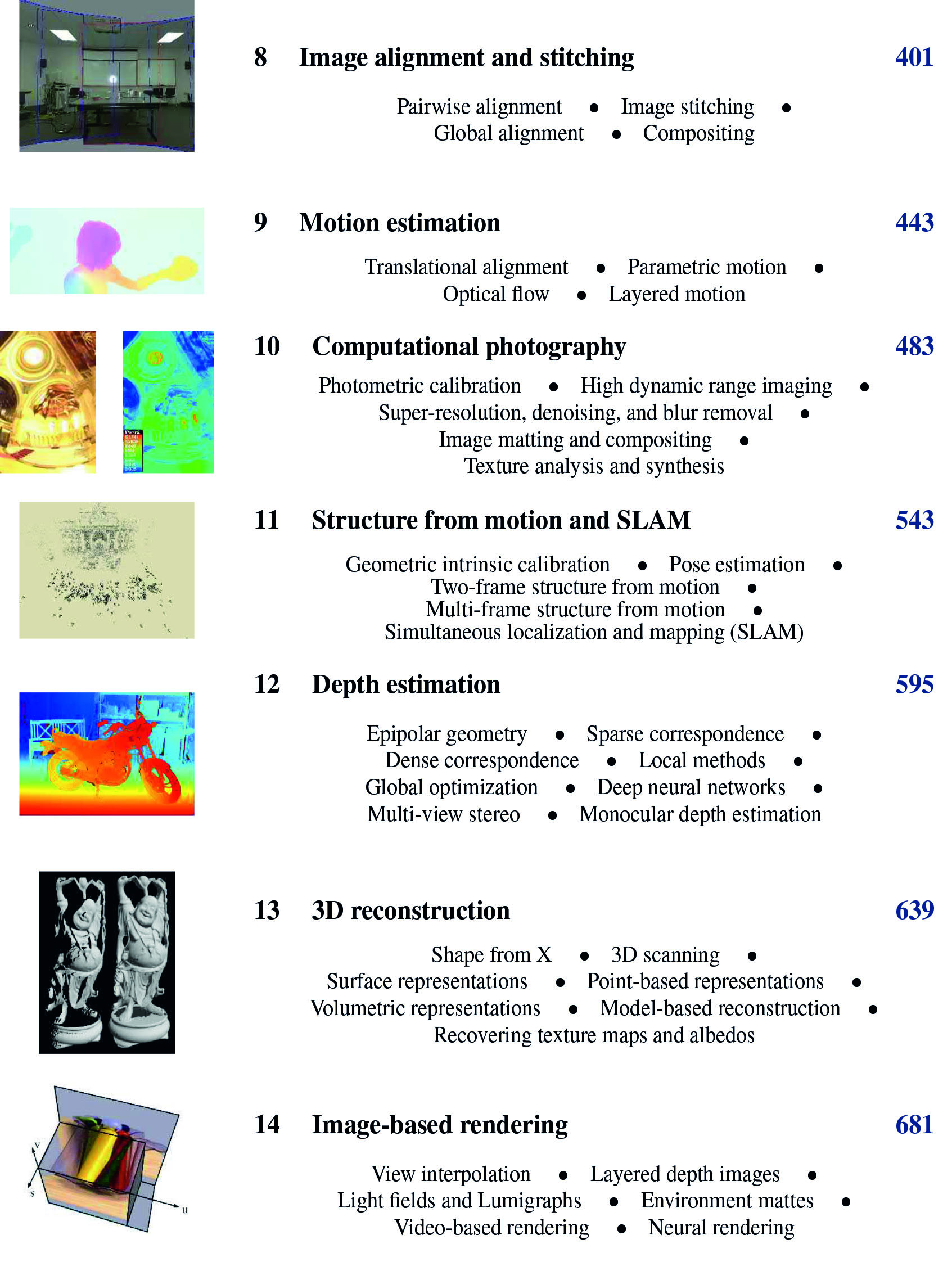 Computer Vision Algorithms and Applications (Texts in Computer Science)