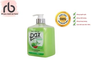 Nước rửa tay Pax diệt khuẩn 600ml an toàn cho da tay thumbnail