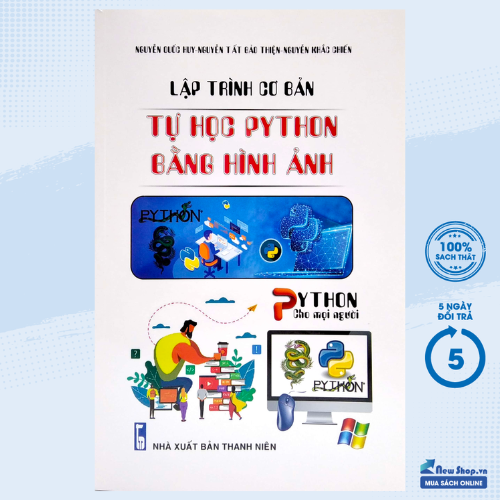 Sách - lập trình cơ bản - tự học python bằng hình ảnh - newshop