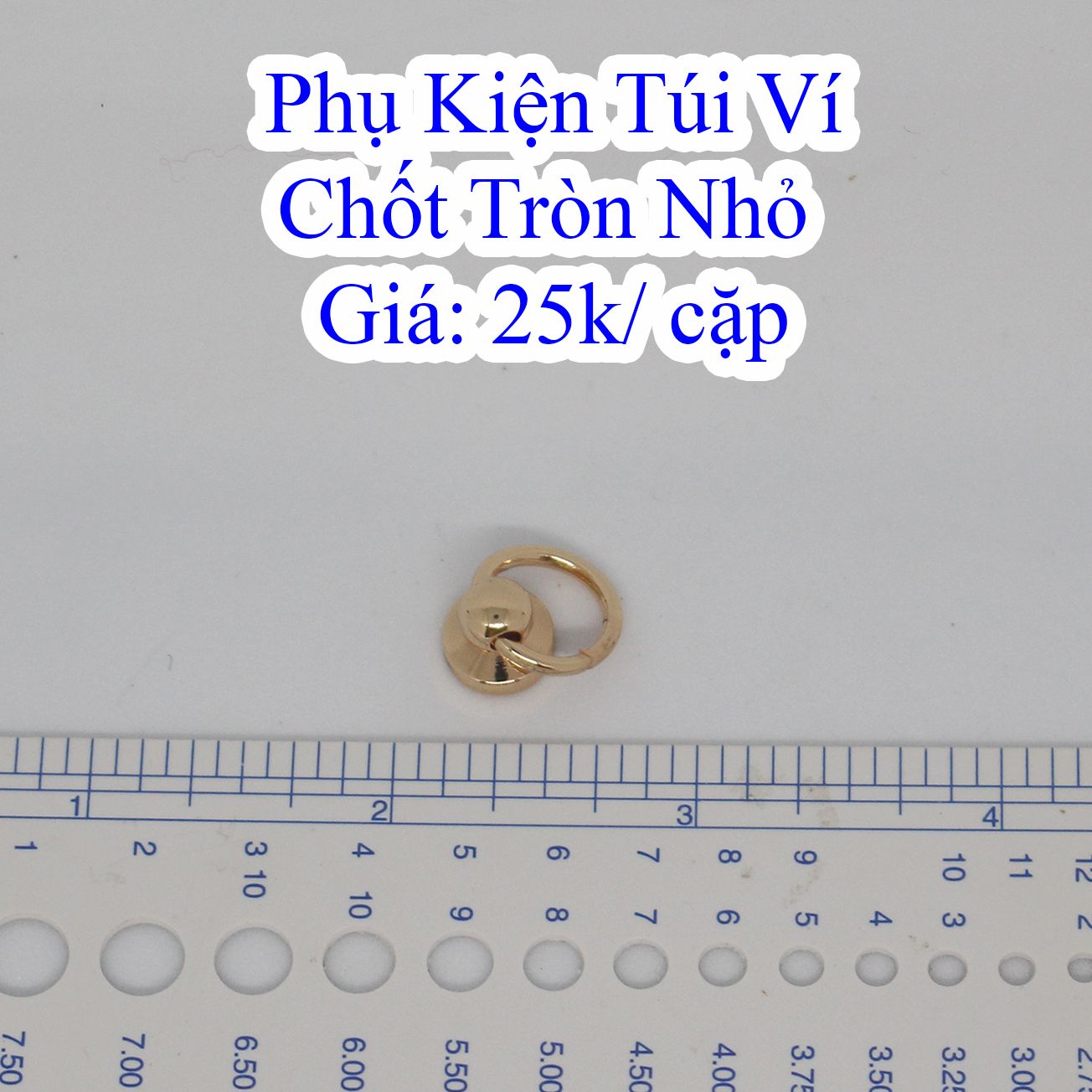 Chốt tròn nhỏ 25k/cặp làm túi xách