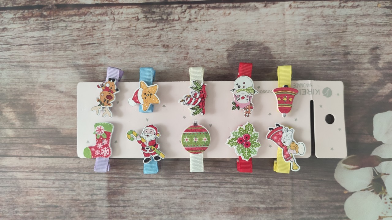 Combo kẹp handmade nhỏ cực xinh cho bé (kẹp 3cm)