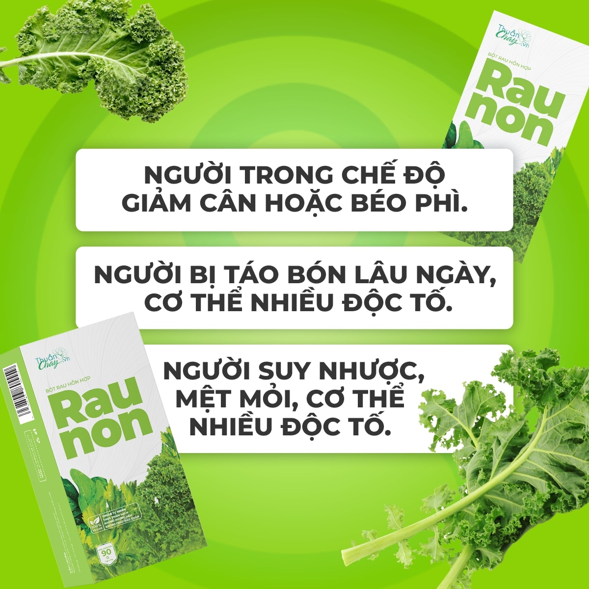 HỘP BỘT RAU NON 5 gói/hộp 90g