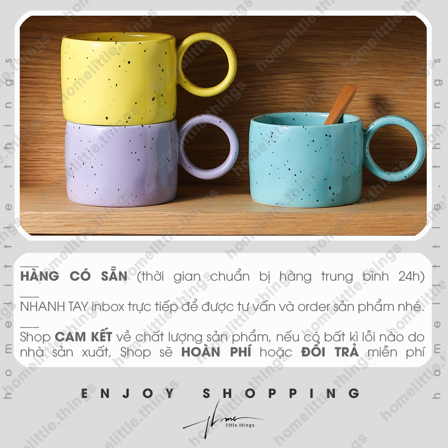 Ly, cốc uống nước bằng gốm sứ