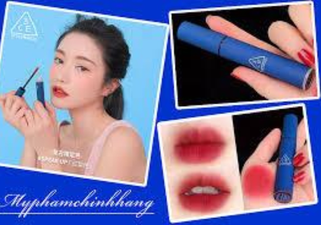 Son 3ce Classic Blue - Son Kem 3ce Xanh Mẫu Mới 2020