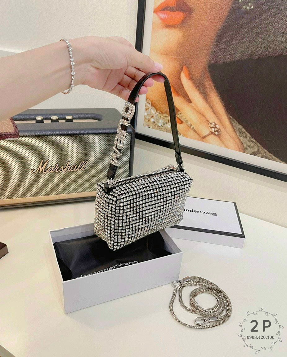Túi đính đá Wang FULLBOX lấp lánh sang chảnh Siêu hot