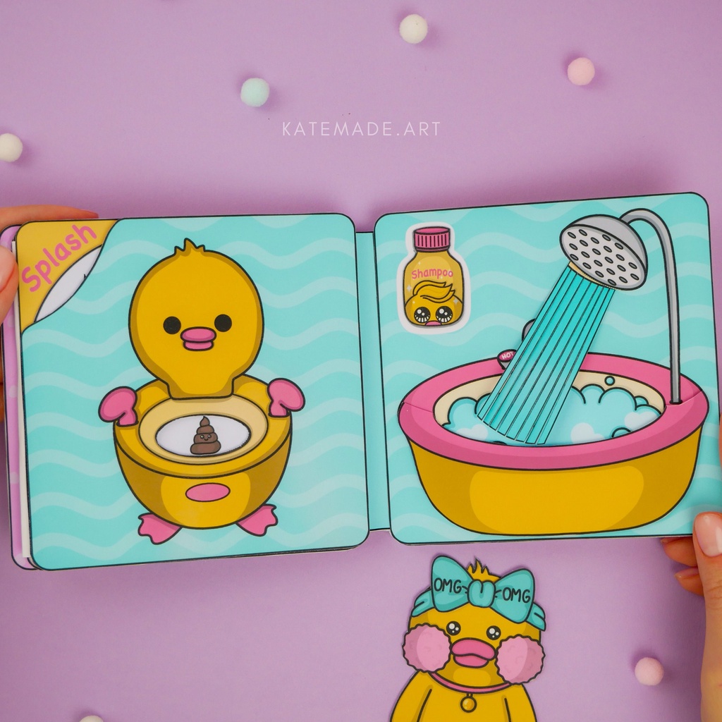 Busy book Bạn Vịt Lalafan Doll House