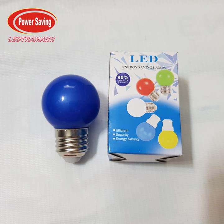 Combo 10 bóng đèn led màu 1W A40