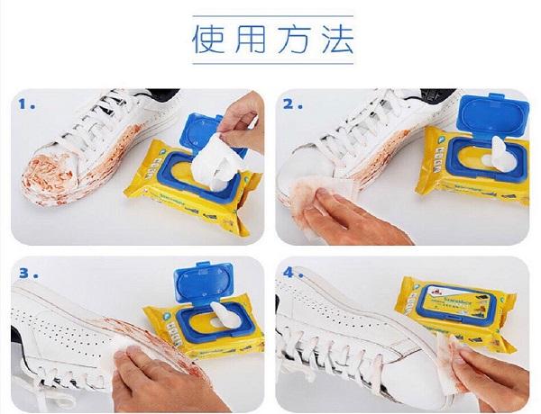Giấy lau giày Sneaker gói 30 tờ