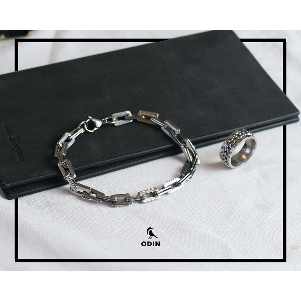 Vòng xích Titan X-chain KHÔNG GỈ - Combo kèm nhẫn - ODIN