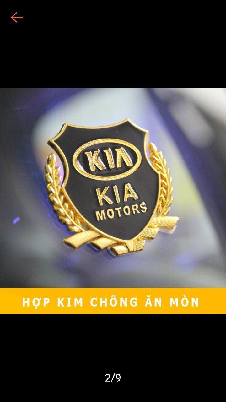 [Hỗ trợ lắp đặt khách Hà Nội] logo biểu tượng bông lúa cho xe hãng kia ( bộ 2 chiếc)- tặng cáp sạc điện thoại 20cm