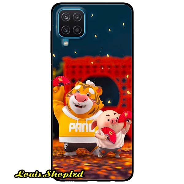 Ốp lưng dành cho samsung a12 mẫu hổ áo cam