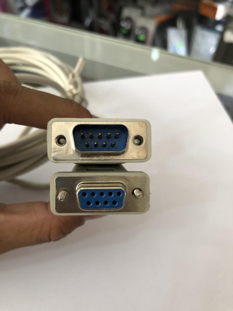 Dây nối cổng COM RS232 đực-cái dài 5 mét