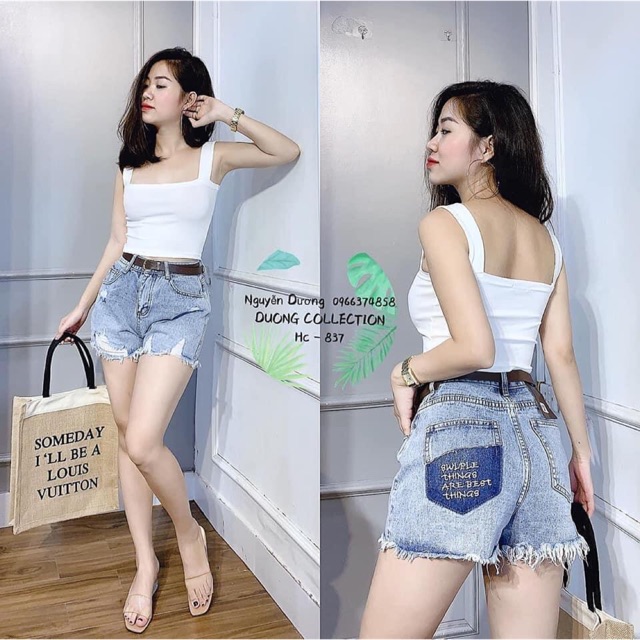 Áo 2 Dây Bản To Dáng Croptop