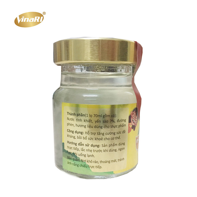 Nước yến sào Vinari Kids ( 6 lọ x 70ml/)
