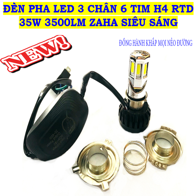 [HCM]ĐÈN PHA LED 6 TIM XỊN RTD 35WBóng Đèn LED Xe Máy 6 Tim Siêu SángLed 6 Tim Siêu Sáng Giá Rẻ-Bán Lẻ Bán Buôn - Honda Wave Alpha Yamaha Sirius Honda Dream Honda Wave RSX Honda Future Yamaha JupiterHonda SH xe máy Piago.Yamaha Exciter
