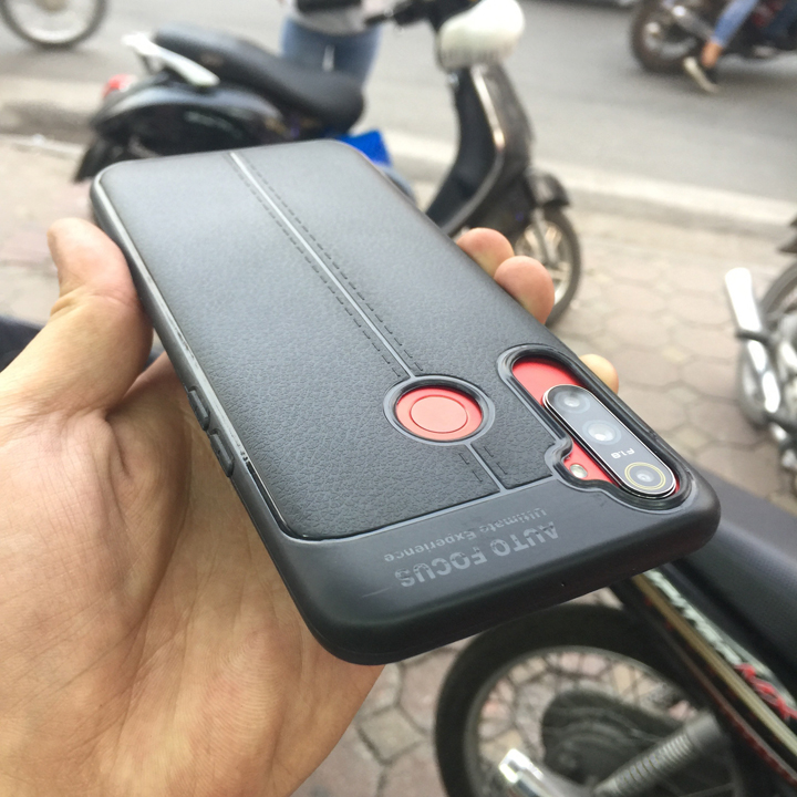 Ốp lưng Realme C3 Silicon giả da Auto Focus