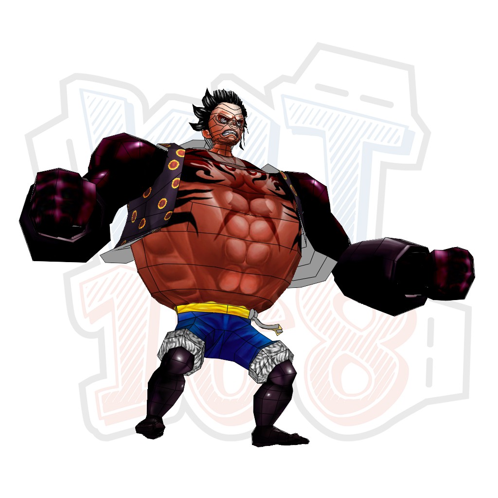 Mô hình giấy Anime Monkey D Luffy 4th Gear - One Piece