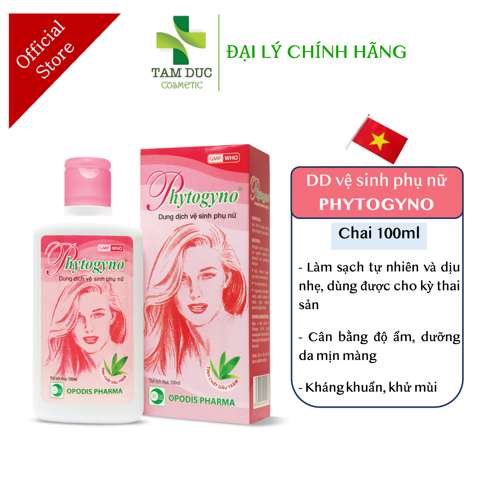 Dung Dịch Vệ Sinh Phụ Nữ Phytogyno 100ml 250ml