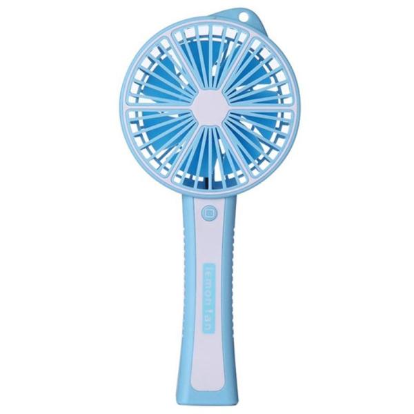 Mini Hand Held Fan,Portable Quiet Electric Cooling Fan With Usb Rechargeable Battery Operated For Home Travel Blue