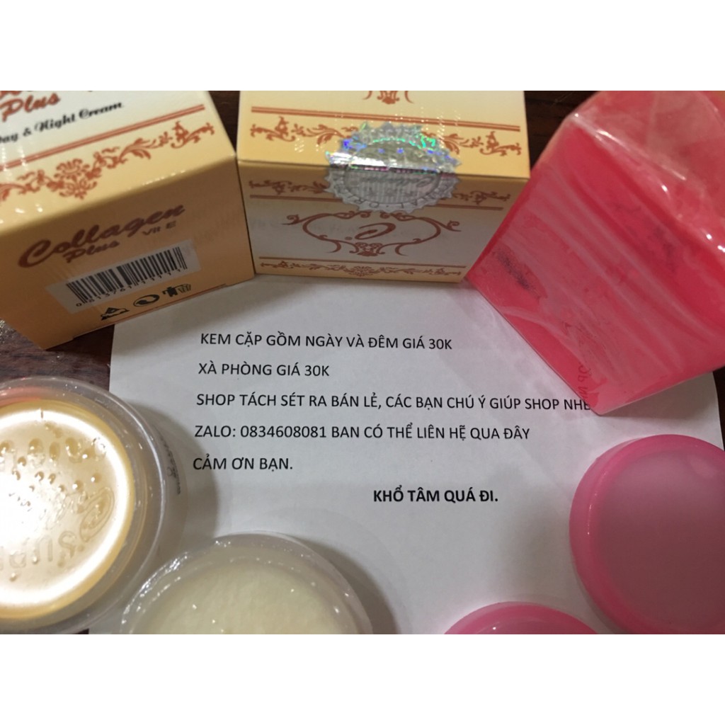 Xà phòng rửa mặt collagen plus vit e