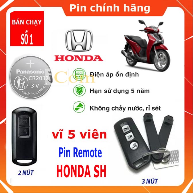Pin chìa khóa xe máy Honda SH