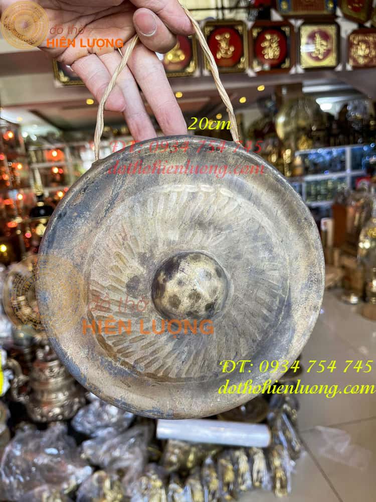 Cồng chiêng bằng đồng phong thủy đường kính 20cm