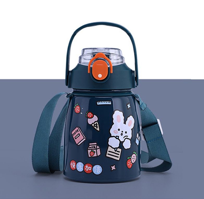 Bình giữ nhiệt ulike 800ml có ống hút bình nước giữ nhiệt cute bình nước 304 thép không gỉ