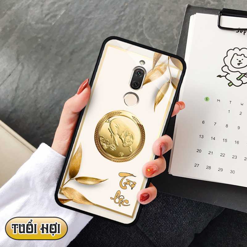 Ốp lưng kính 12 con giáp cho Huawei Nova 2i