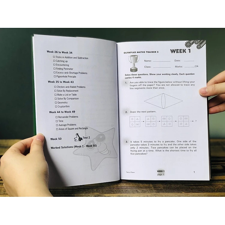 Sách Olympiad Maths Trainer 3 - Toán Lớp 3 ( 8 - 9 Tuổi )