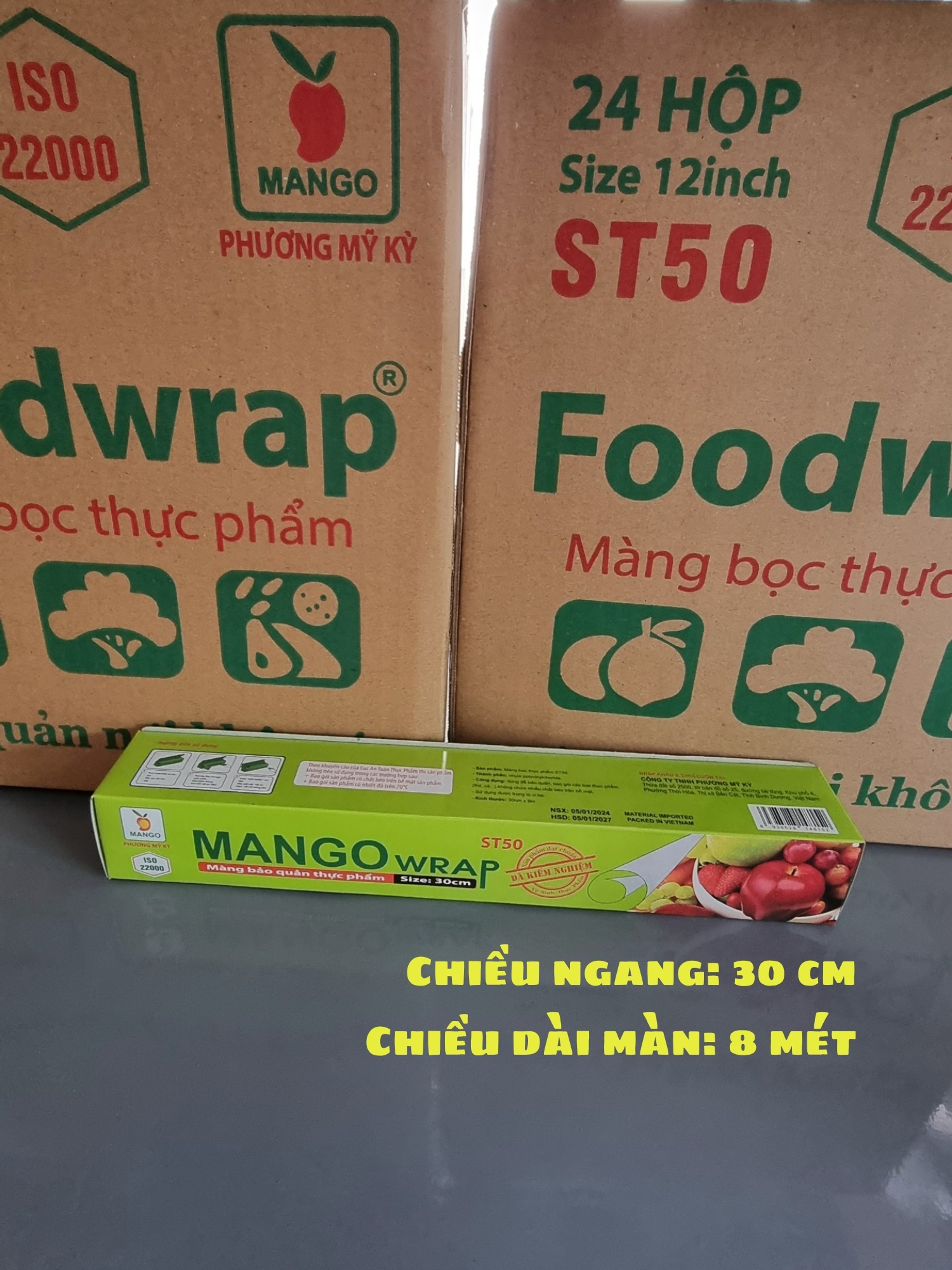 Màng bọc thực phẩm MANGO 30cm x 50mét