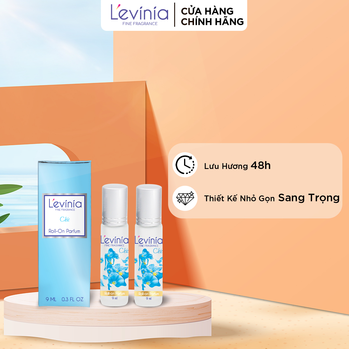 Combo 2 Nước Hoa Cao Cấp Dạng Lăn L'evinia Hương Chic 9ml