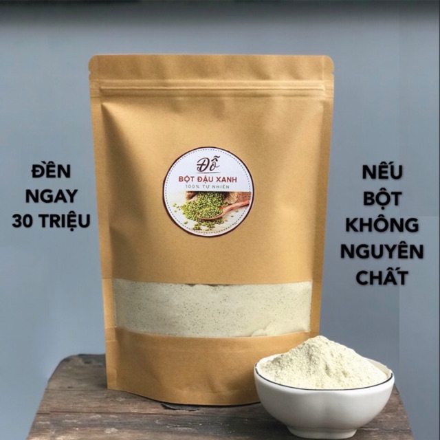 500g ; 1kg bột đậu xanh nguyên chất 100% handmade