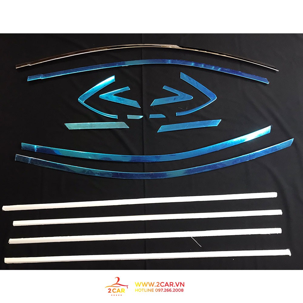 Nẹp viền chân kính, viền cong kính xe Toyota Vios 2014- 2022 Hàng inox sáng bóng