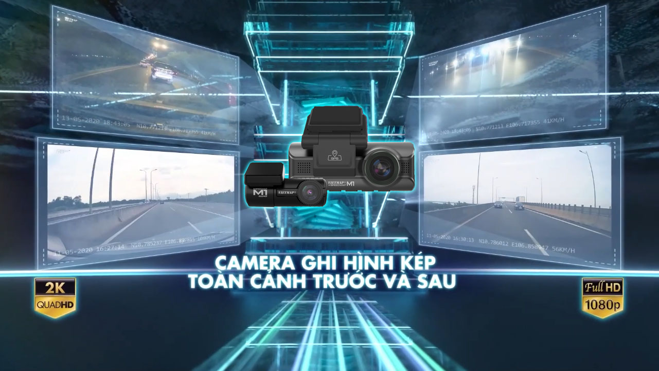 Camera hành trình Vietmap Speed Map M1[ Bảo hành 1 năm + thẻ nhớ 32G]