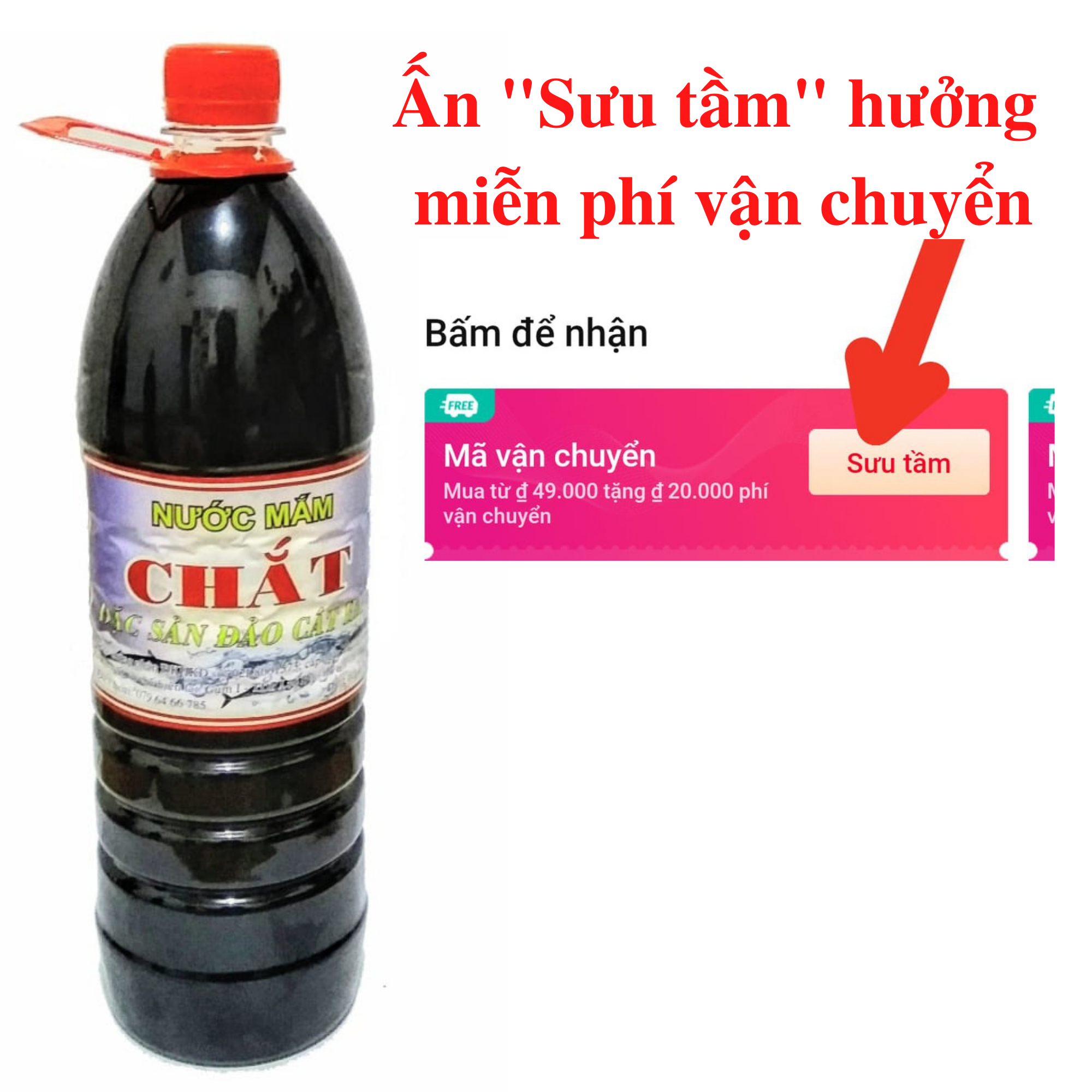 Nước mắm Chắt Cá Quẩn Cát Hải (1 lít)