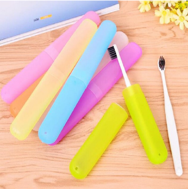 Toothbrush Holders Case Travel Camping Cover Tube Plastic Box