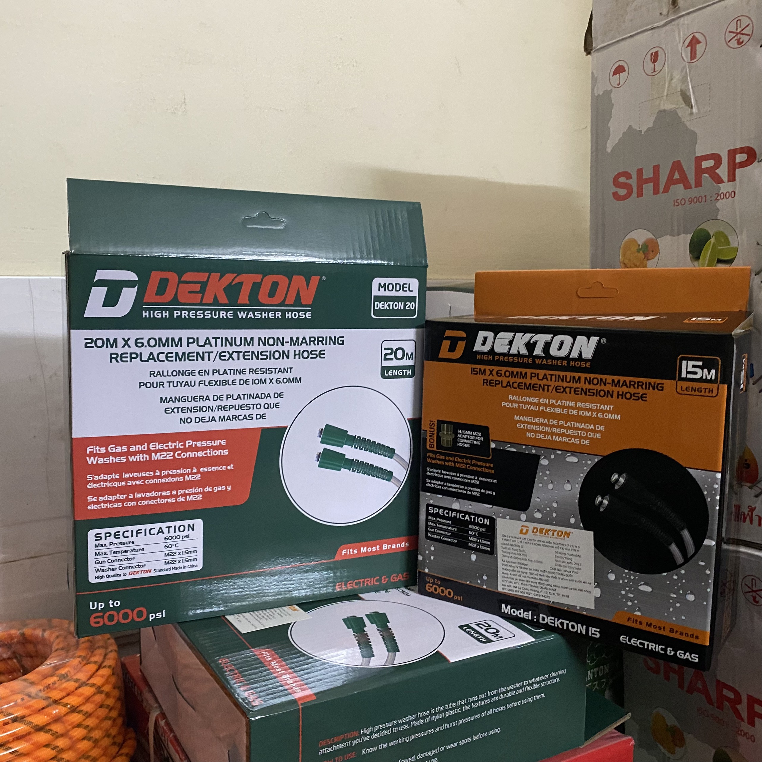 Dây máy xịt rửa Dekton/Jetman 20m siêu bền
