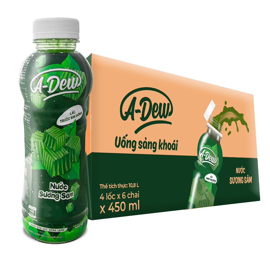 Nước Sương Sâm A-Dew Chai 450ml (Thùng 24 chai)