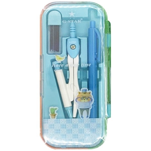 Bộ Compa 7 Món Bút Chì Kim Gstar GS-03 ( Giao Màu Ngẫu Nhiên )