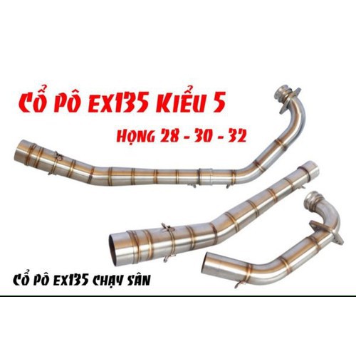 Cổ pô tăng 2 khúc r8 racing exciter 135 4 số / 5 số