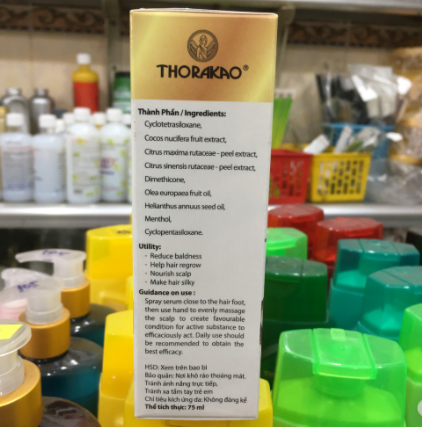 Serum dưỡng tóc Thorakao 75ml (Bưởi - Dầu Dừa - Olive)