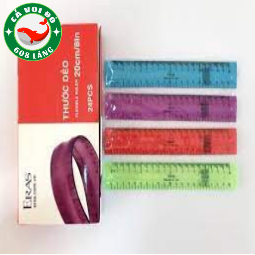 Thước kẻ nhựa dẻo Eras 20cm E907