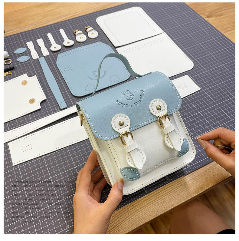 Túi tự đan, Túi handmade tự làm DA12 da PU Zone Store47