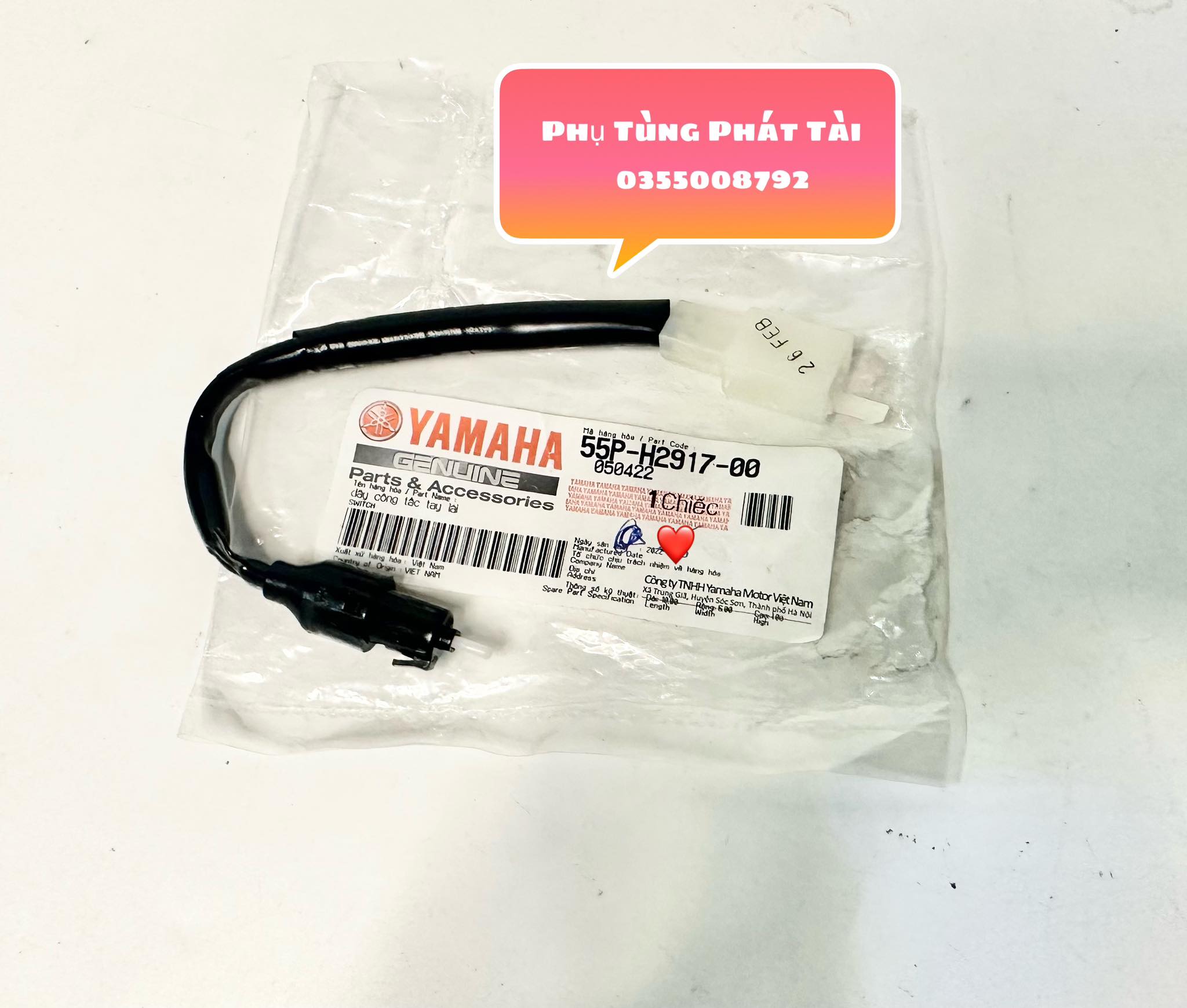 Công Tắc Stop Tay Côn Excite Chính Hãng Yamaha